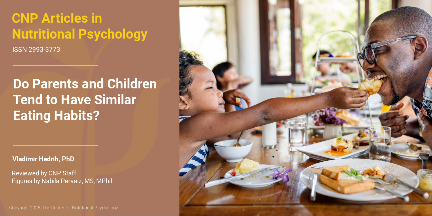 Parents and Children similar eating habits