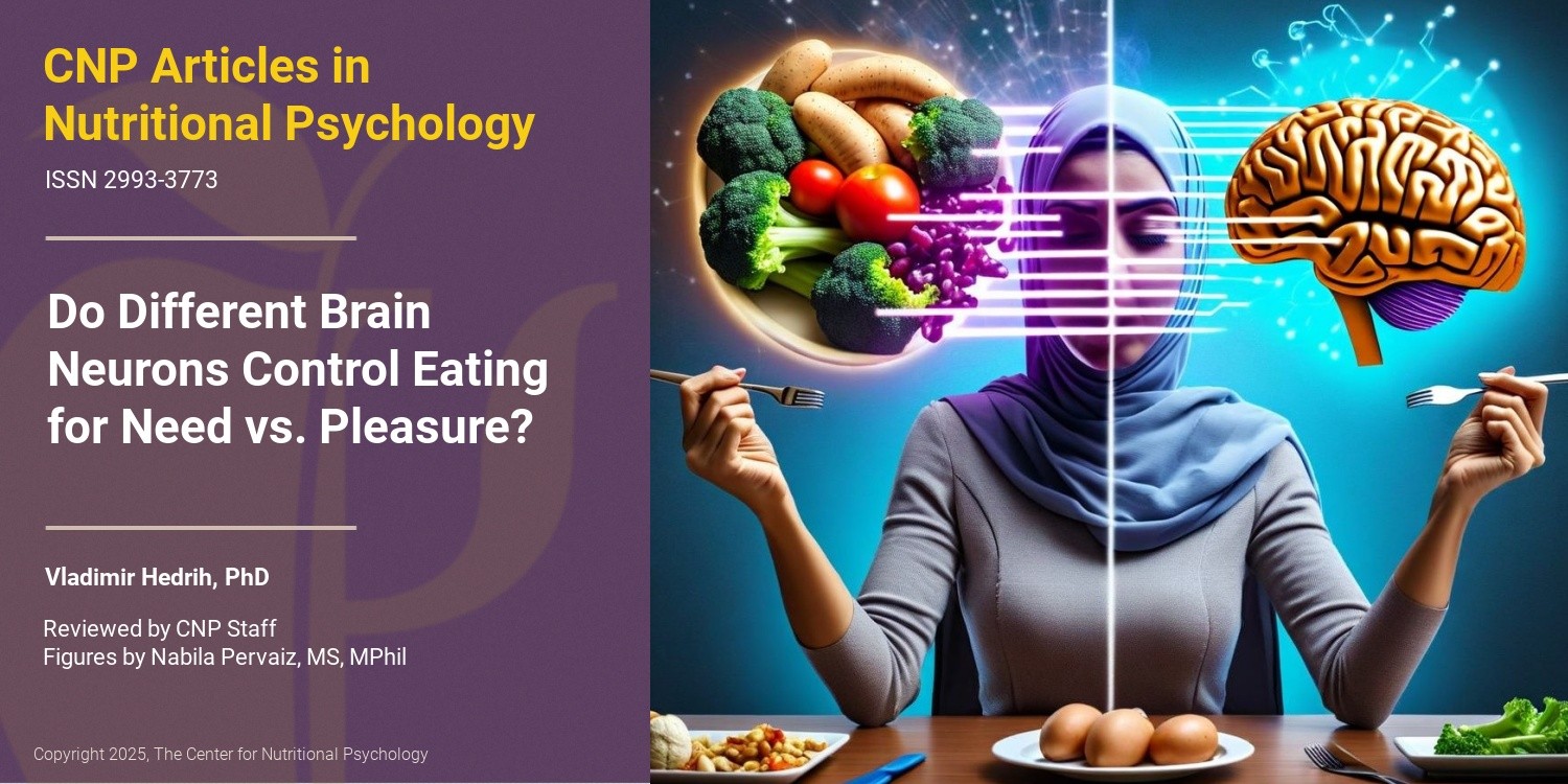 Brain nueron: Eating need vs pleasure