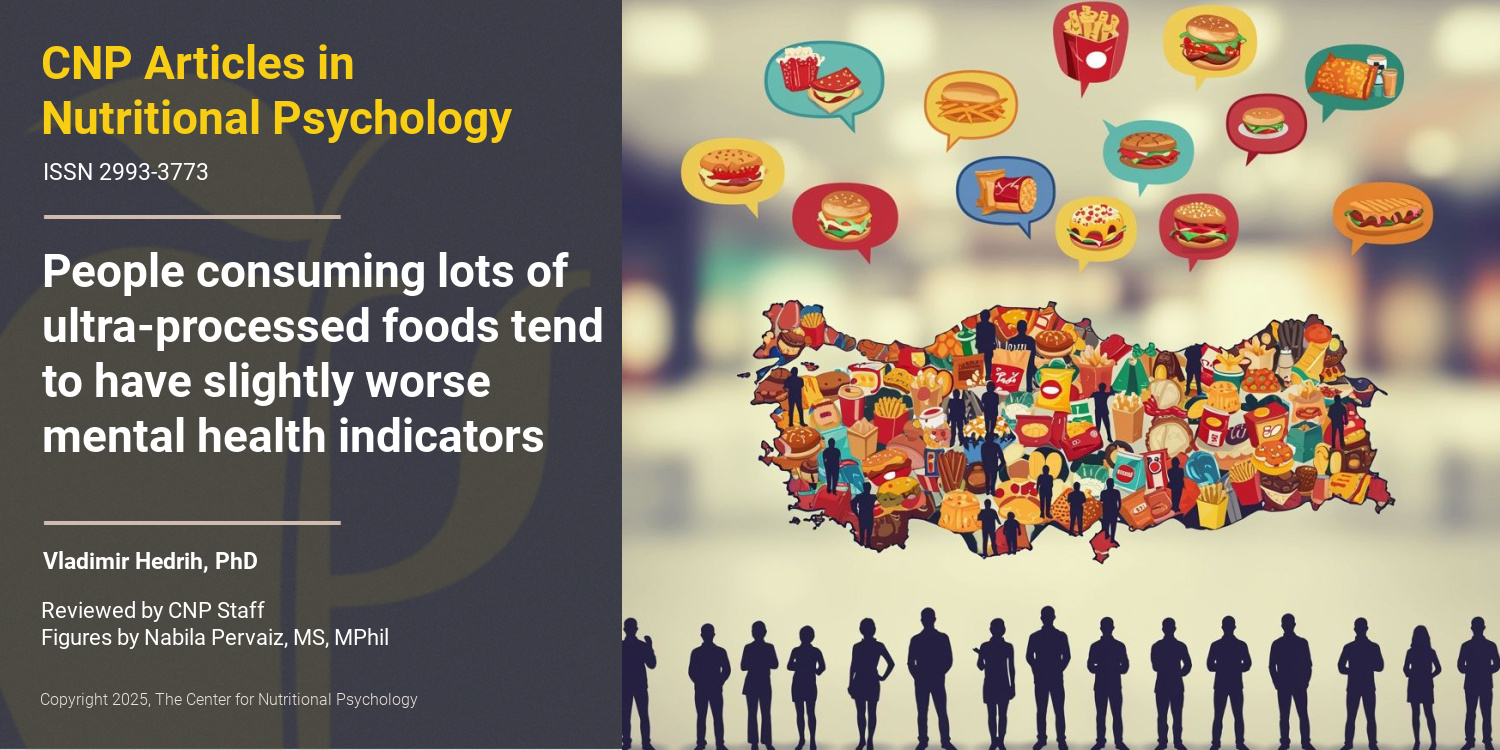 People Consuming Lots of Ultra Processed Foods Tend to Have Slightly Worse Mental Health Indicators